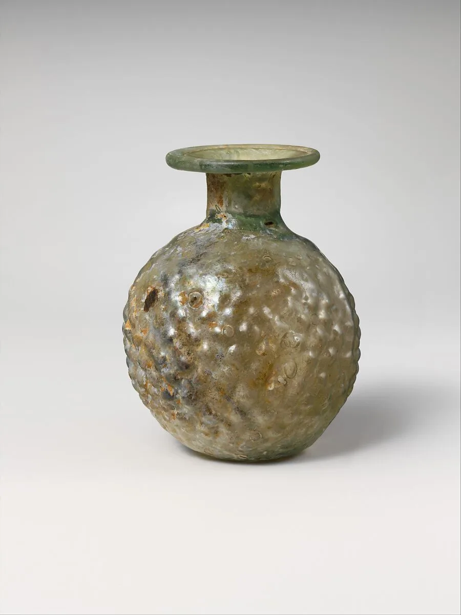 Glass sprinkler flask — Unknown