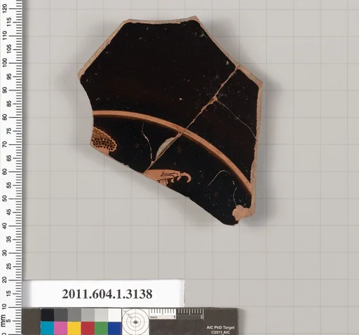 Terracotta fragment of a kylix (drinking cup)