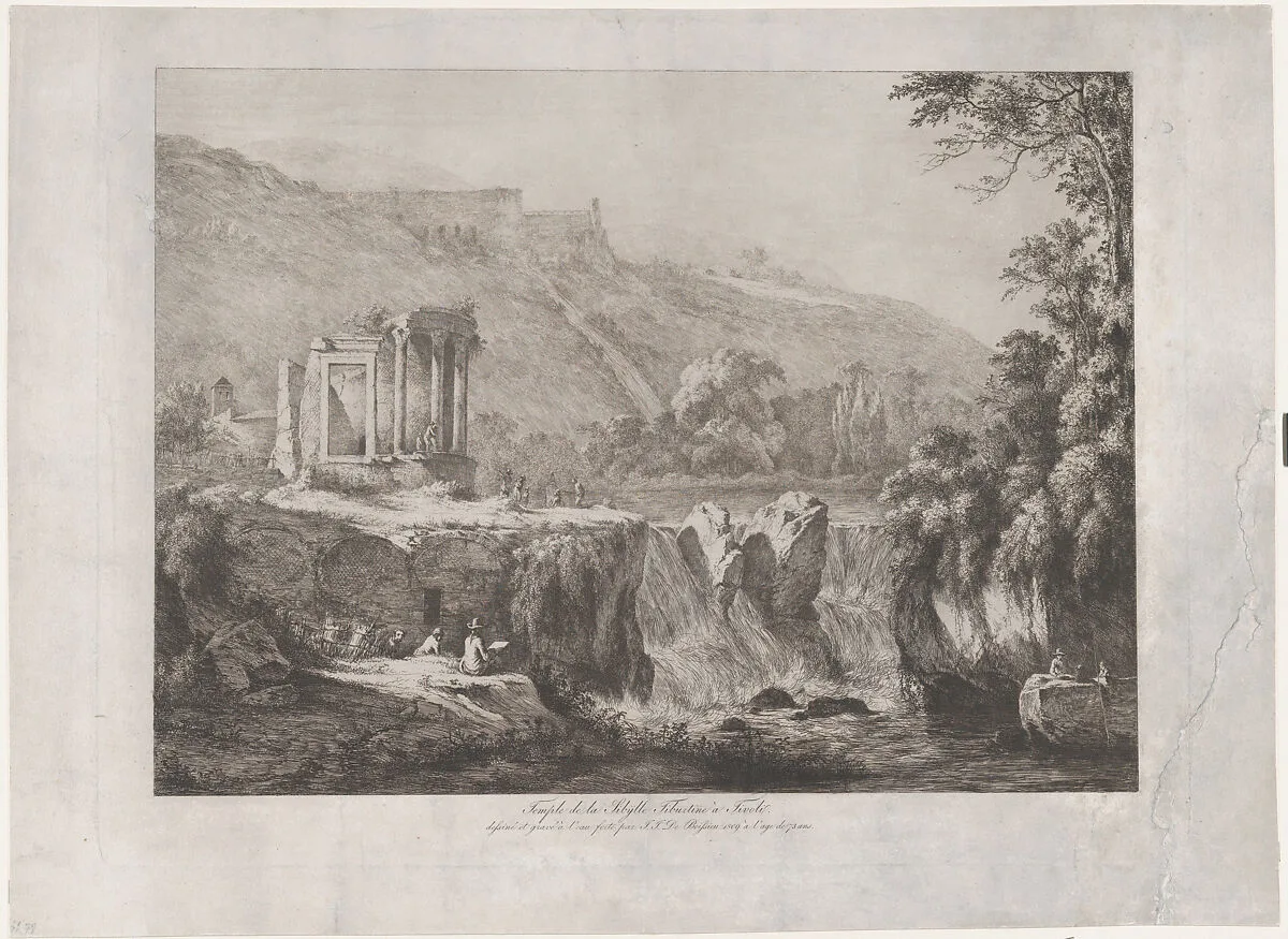 View of the Temple of the Tiburtine Sibyl — Jean Jacques de Boissieu