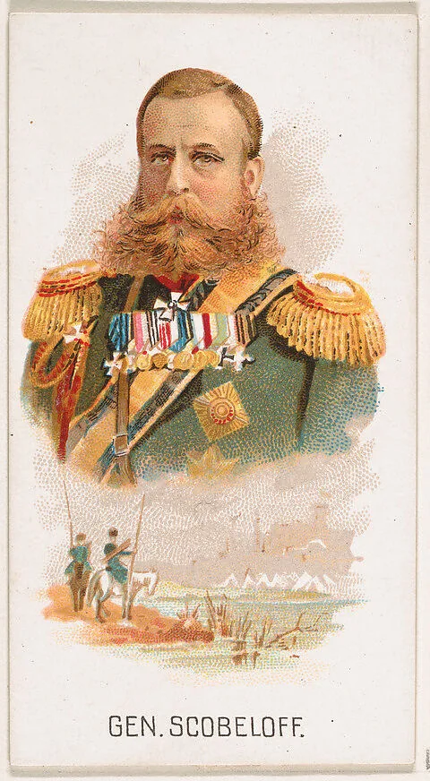 General Scobeloff, from Leaders series (N222) issued by Kinney Bros. — Kinney Brothers Tobacco Company