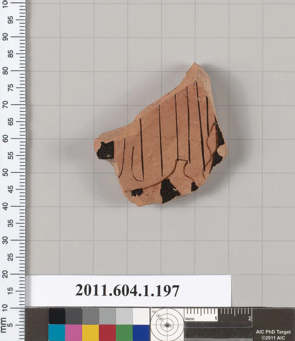 Terracotta fragment of a kylix (drinking cup) — Unknown