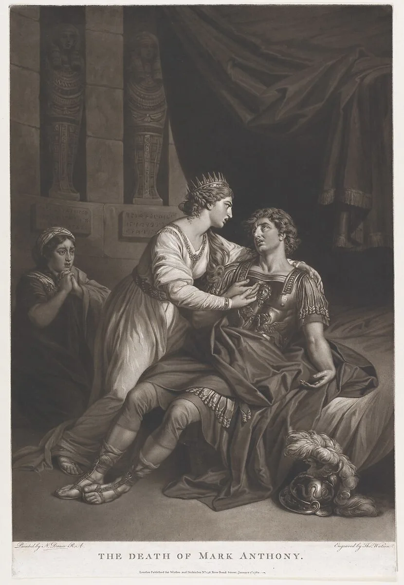 The Death of Mark Antony (Shakespeare, Antony and Cleopatra, Act 4, Scene 15) — Nathaniel Dance-Holland|Thomas Watson|Thomas Watson|William Shakespeare