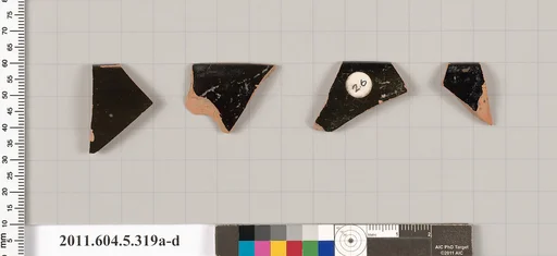 Terracotta rim fragments of kylikes (drinking cups)