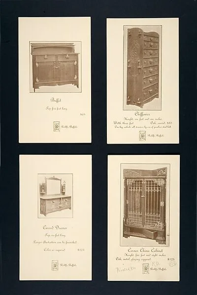 Advertising Card for a Chiffonier — Charles Rohlfs