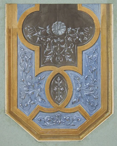 Design for the decoration of a ceiling with rinceaux