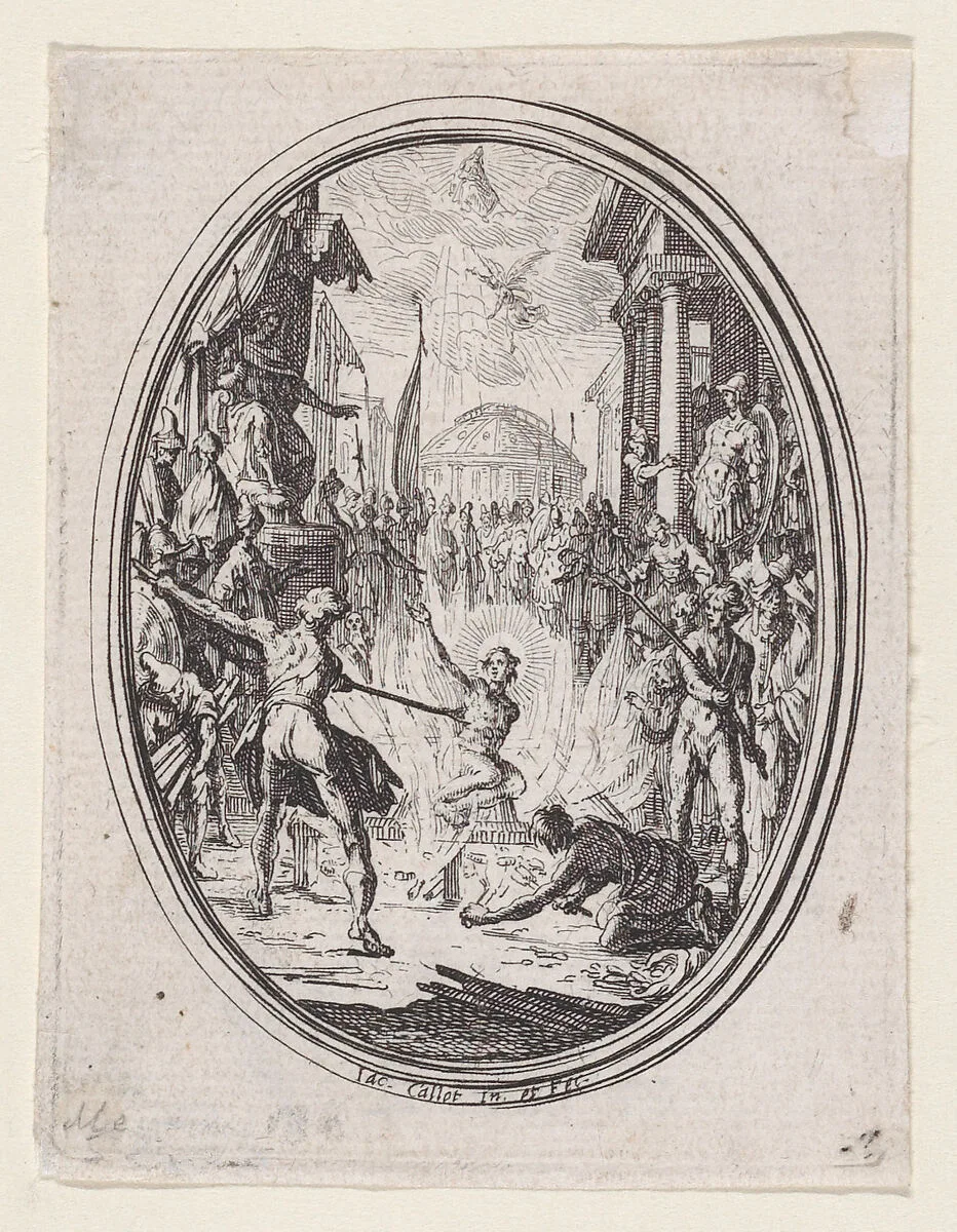 Le Martyre de Saint-Laurent (The Martyrdom of St. Lawrence) — Jacques Callot