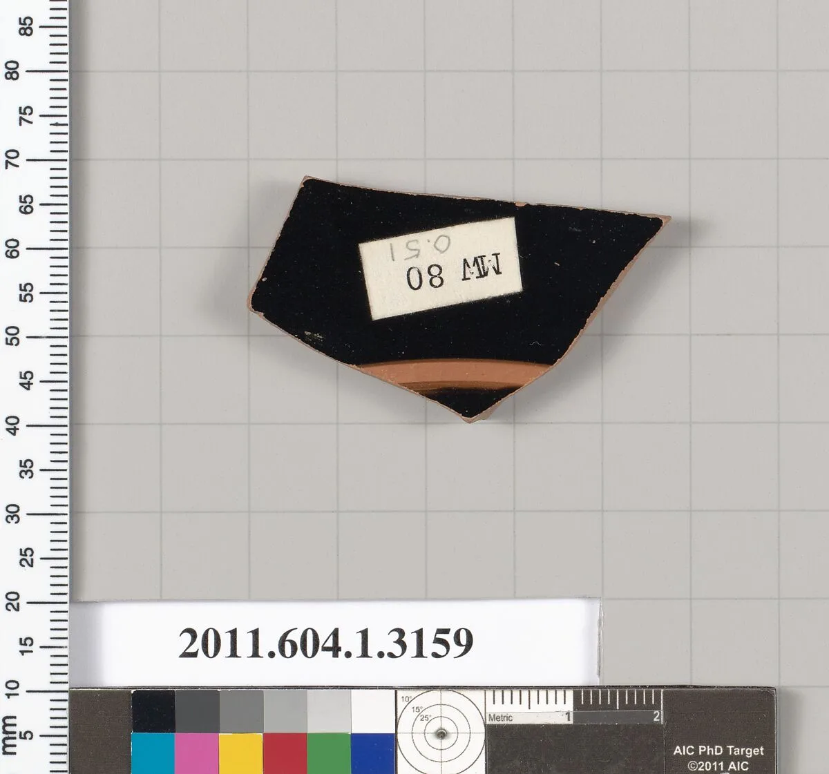 Terracotta fragment of a kylix (drinking cup) — Unknown