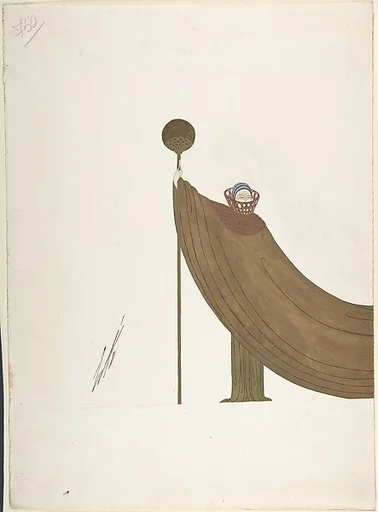 "Les Noces d'Or" Triple Costume Design for "Les Mariages," George White's Scandal (left)