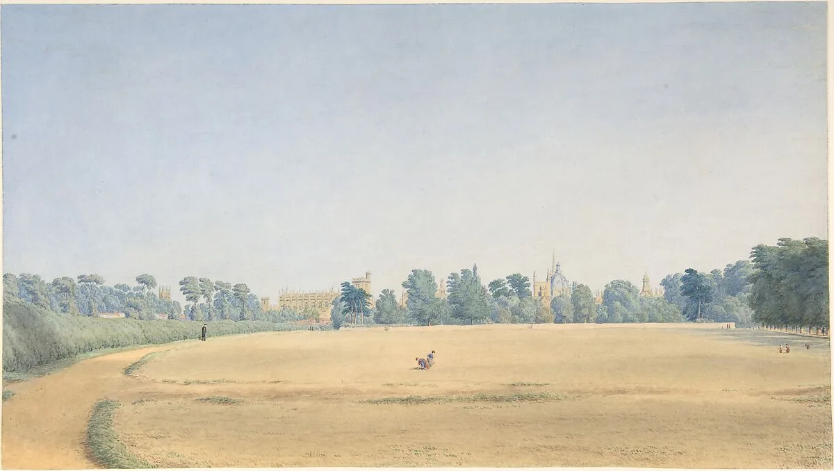 View of University Park looking towards New College, Oxford — William Turner of Oxford
