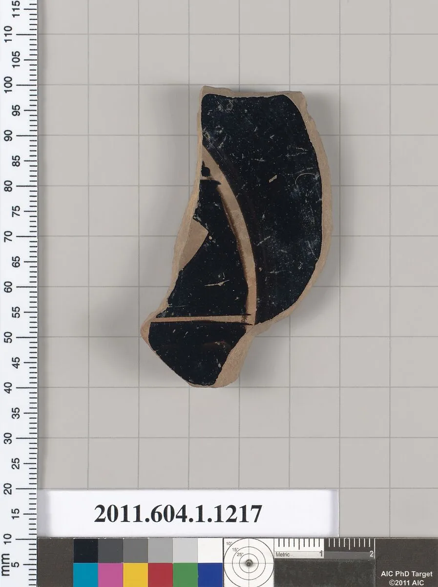 Terracotta fragment of a kylix (drinking cup) — Unknown