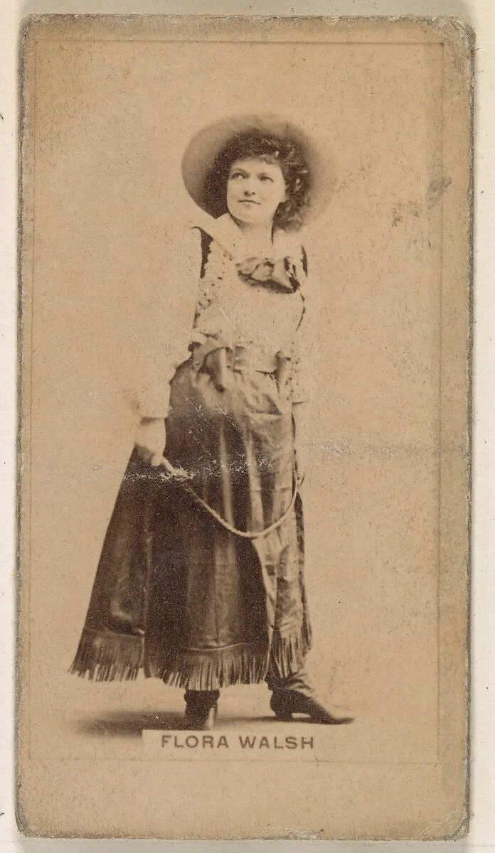 Flora Walsh, from the Actresses series (N245) issued by Kinney Brothers to promote Sweet Caporal Cigarettes — Kinney Brothers Tobacco Company