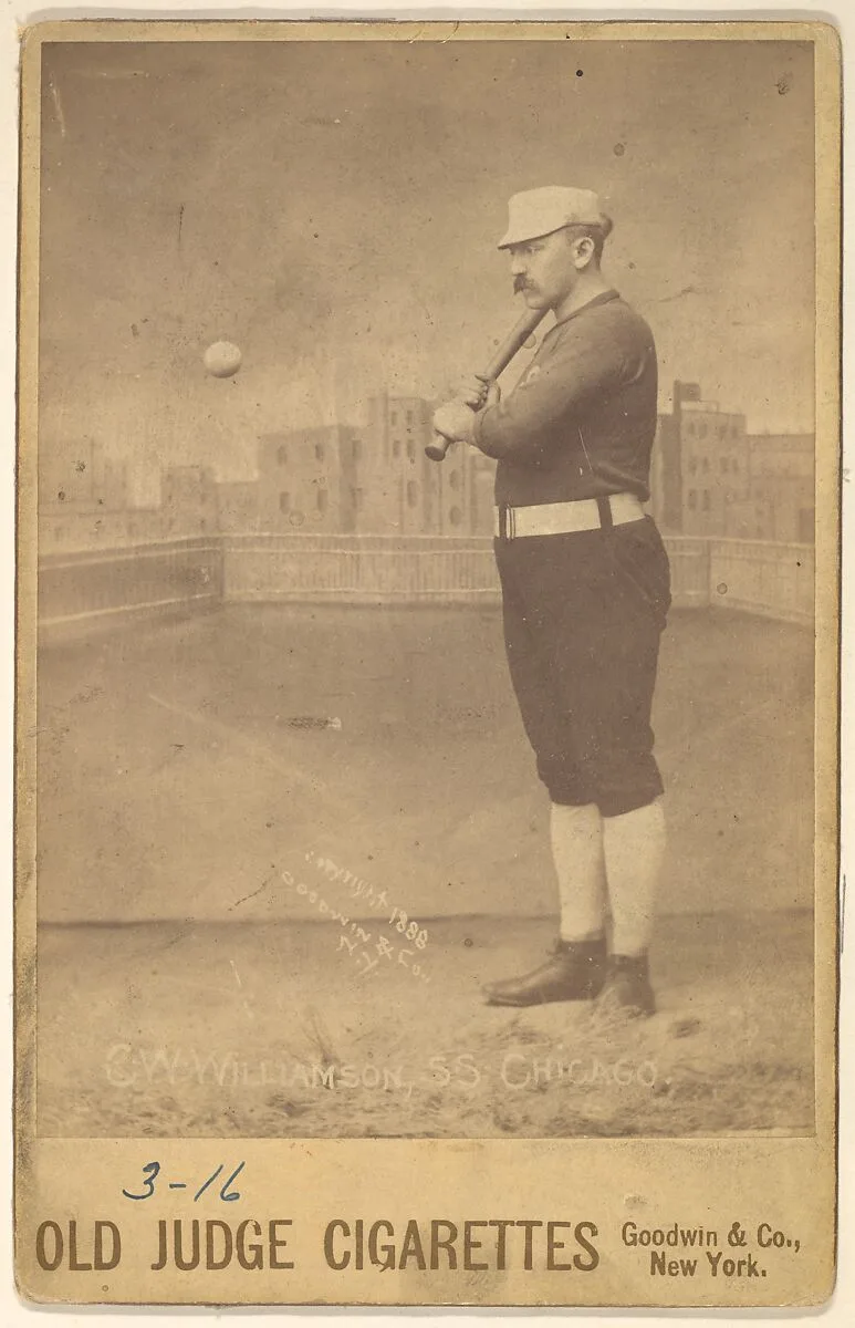 C.W. Williamson, Shortstop, Chicago, from the series Old Judge Cigarettes — Goodwin & Company