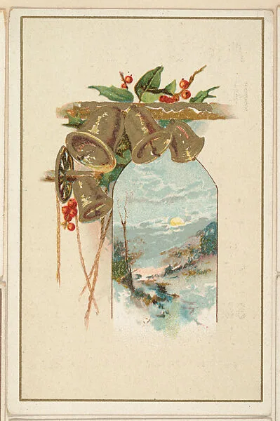 Landscape with bells, bakery card from the Picture Cards series (D63), issued by the Vienna Model Bakery — Vienna Model Bakery