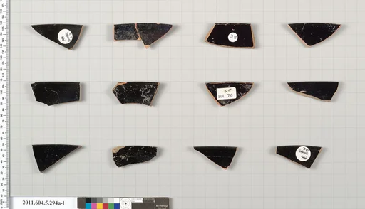 Terracotta rim fragments of kylikes (drinking cups)