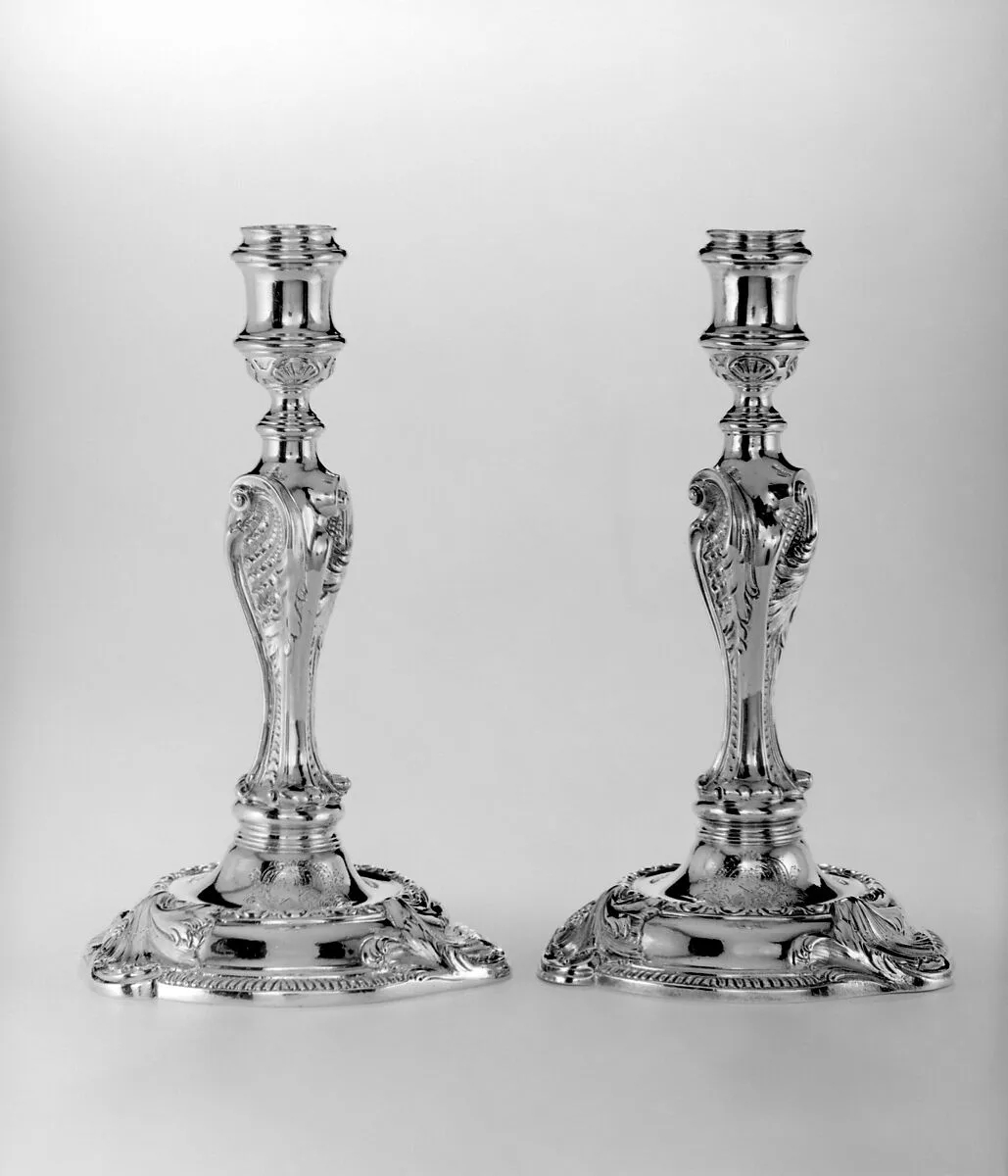 Pair of candlesticks — Thomas Gilpin