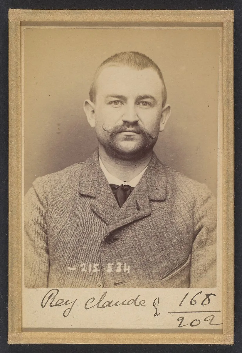 Rey. Claude. 23 ans, né le 24/5/70 au Creusot (Saone & Loire). Ébéniste. Anarchiste. 12/3/94. — Alphonse Bertillon