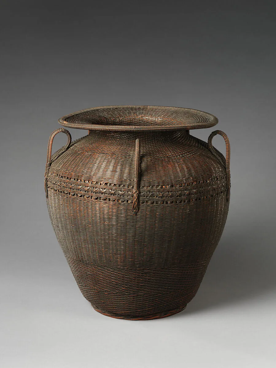 初代早川尚古斎造 唐物花籃 |Large Karamono-Style Flower Basket (Hanakago) — Hayakawa Shōkosai I