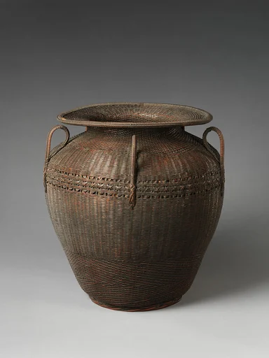 初代早川尚古斎造 唐物花籃 |Large Karamono-Style Flower Basket (Hanakago)