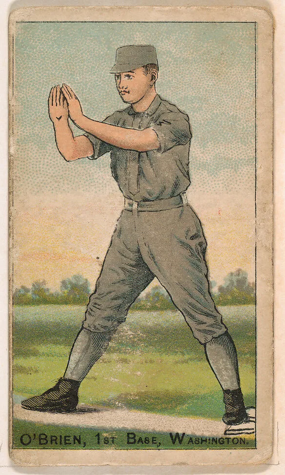 O'Brien, 1st Base, Washington, from the Gold Coin series (N284) for Gold Coin Chewing Tobacco — D. Buchner & Co., New York