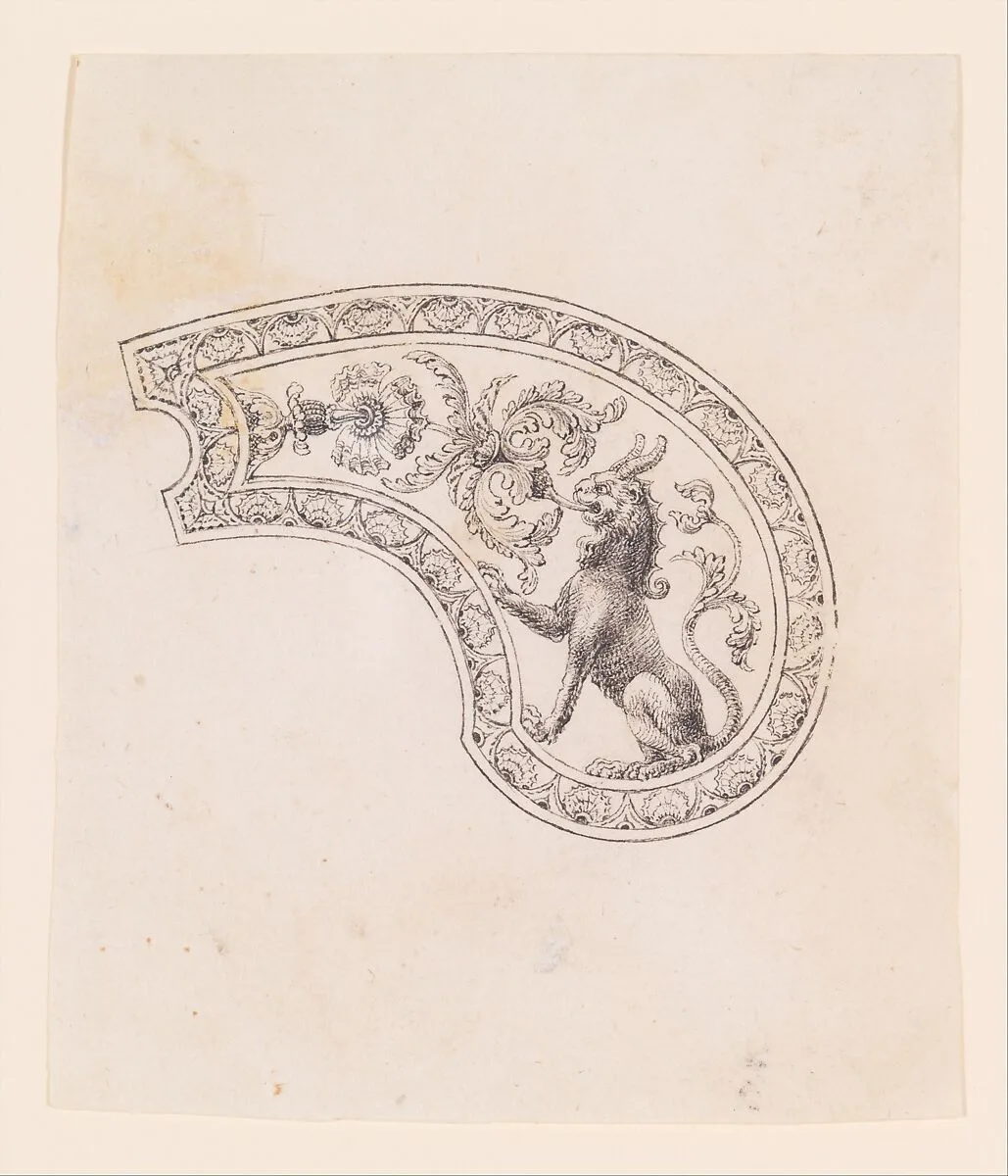Design for the Decoration of the Grip of a Pocket Pistol — Nicolas Noël Boutet