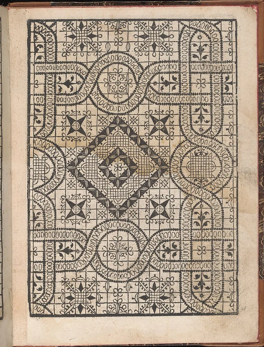 Spechio di pensieri delle belle et Virtudiose donne, page 9 (recto) — Matteo Pagano