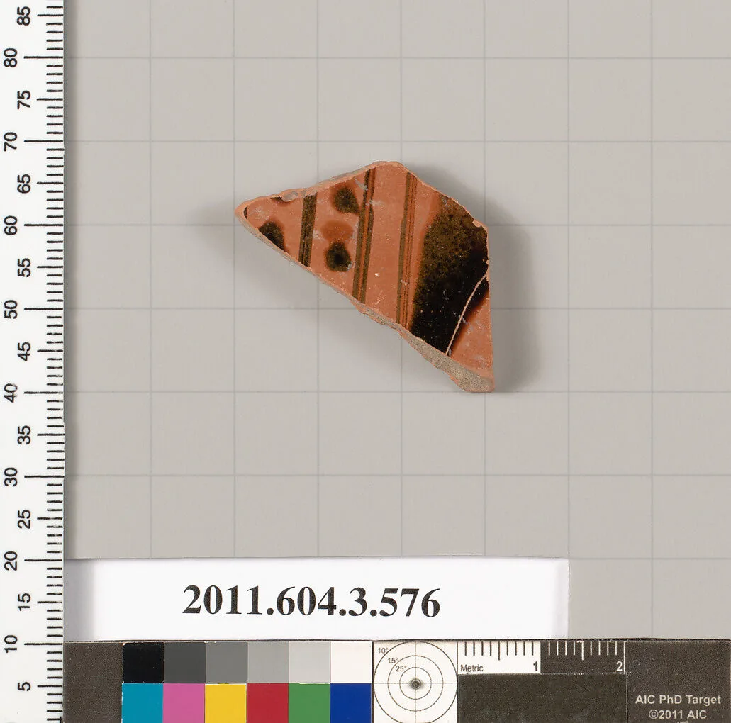 Terracotta fragment of a column-krater (bowl for mixing wine and water) — Unknown