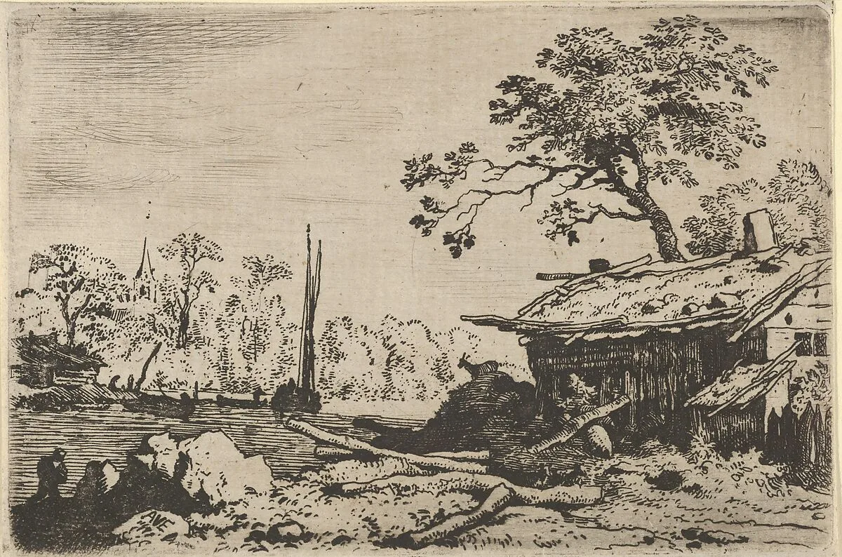The Ruinous Hut — Allart van Everdingen