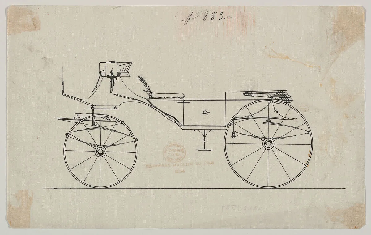 Design for Vis-à-vis, no. 883a — Brewster & Co.