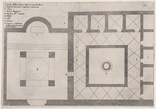 31st Plate, from Trattato delle Piante & Immagini de Sacri Edifizi di Terra Santa (Treatise of the Plans & Images of the Sacred Buildings of the Holy Land)