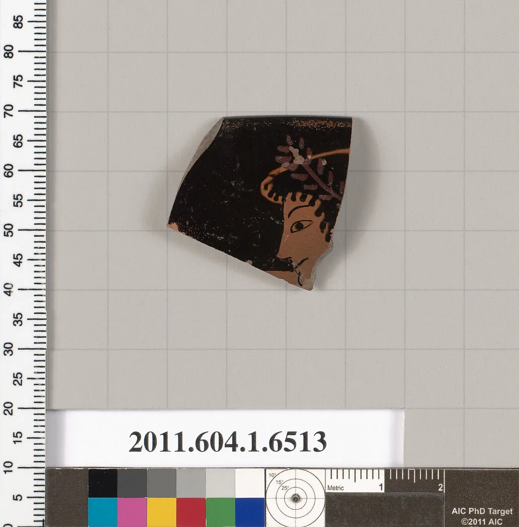 Terracotta rim fragment of a kylix (drinking cup) — Unknown