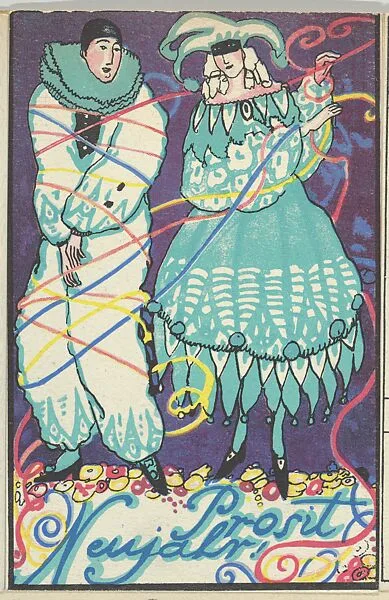 Happy New Year! (Prosit Neujahr!) — Unknown|Wiener Werkstätte