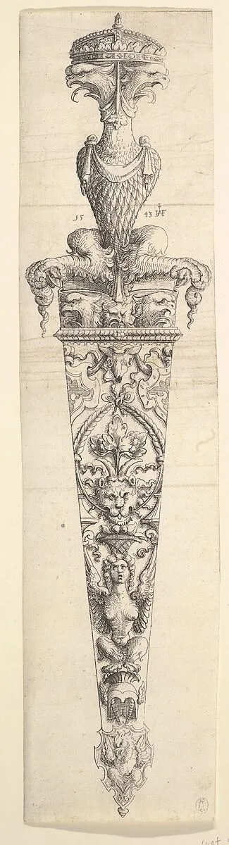 (Design for a Dagger and Sheath) — Augustin Hirschvogel