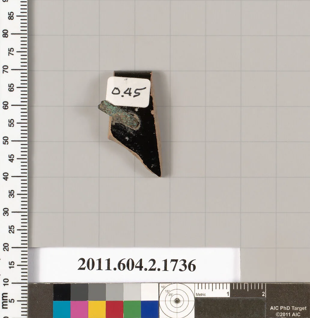 Terracotta rim fragment of a skyphos (deep drinking cup) — Unknown