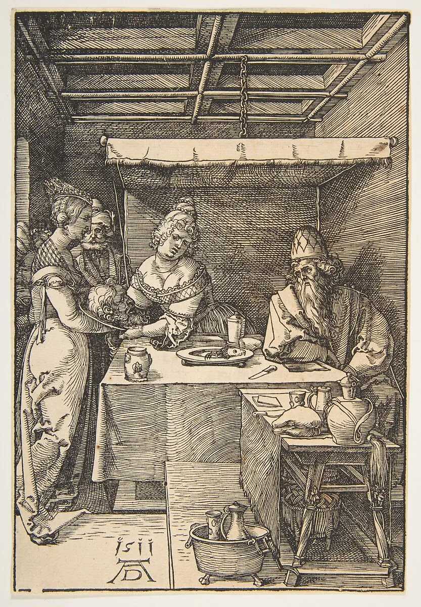 Salome Receiving the Head of Saint John the Baptist — Albrecht Dürer