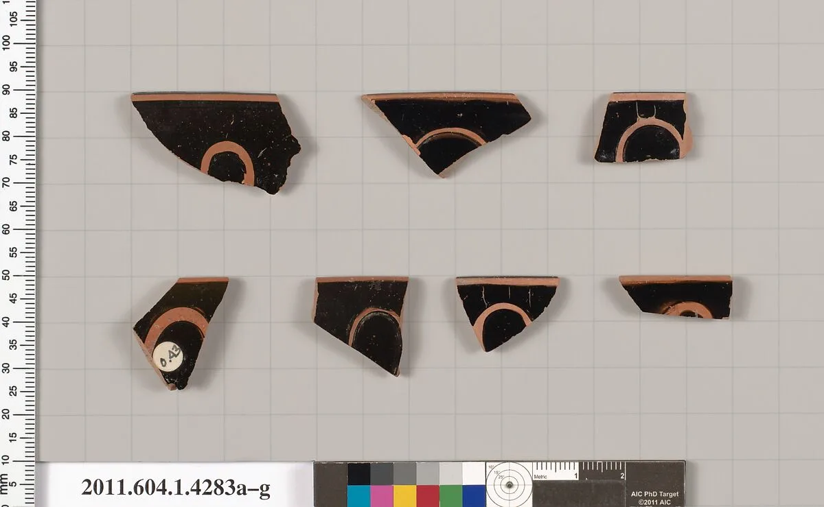 Terracotta rim fragments of kylikes (drinking cups) — Unknown