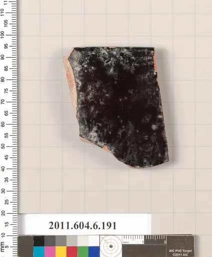 Terracotta rim fragment of a skyphos (deep drinking cup)