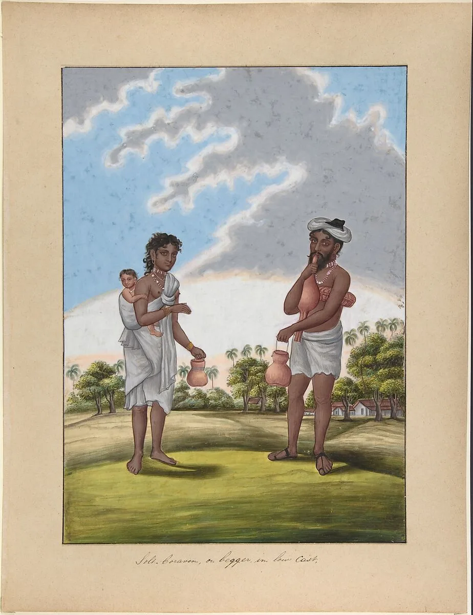 Solf-Coraven, or Beggar, from Indian Trades and Castes — Anonymous, Indian, 19th century