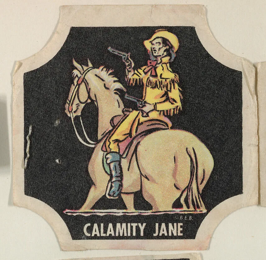 Calamity Jane, from the Indians and Westerners bread end labels series (D290-10) — Unknown