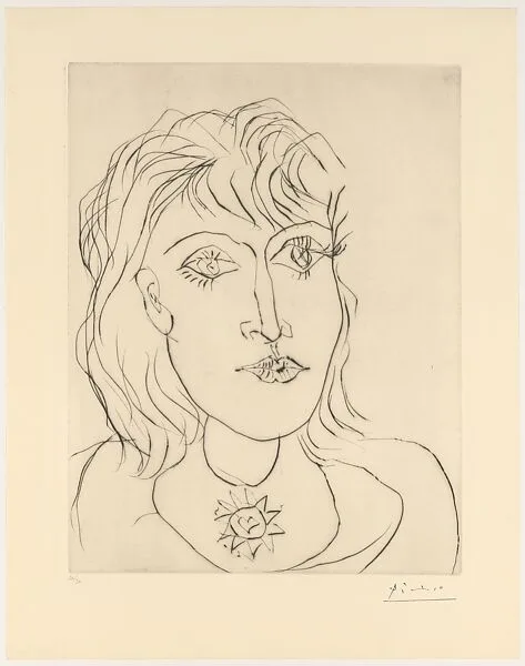 Dora Maar with a Necklace — Pablo Picasso|Jacques Frélaut|Galerie Louise Leiris