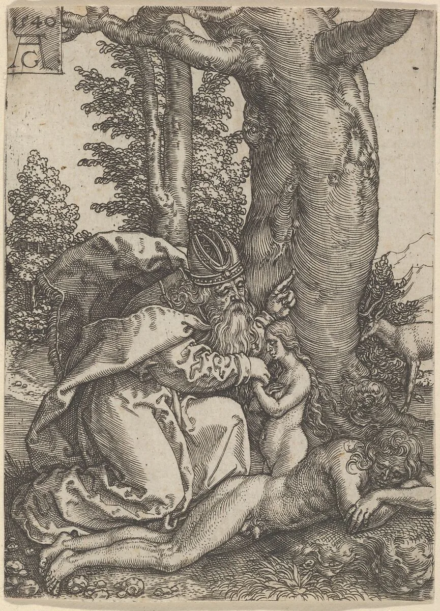 The Creation of Eve, from The Story of Adam and Eve — Heinrich Aldegrever