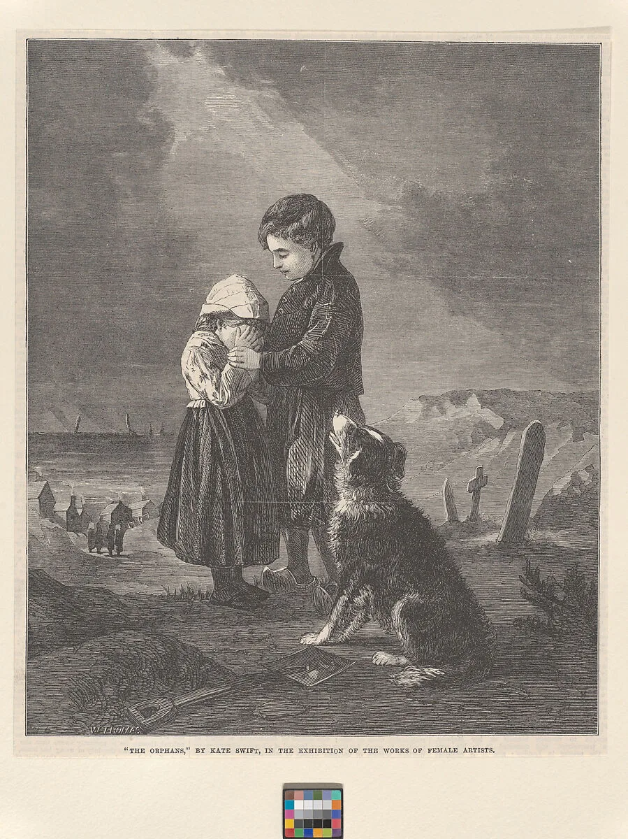 The Orphans, from "Illustrated London News" — Kate Swift|William Luson Thomas