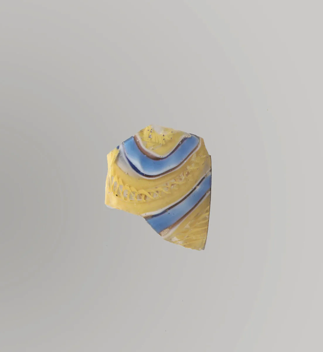 Glass mosaic bowl fragment — Unknown