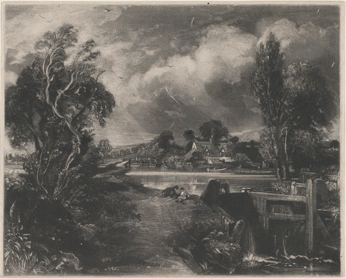 A Lock on the Stour — David Lucas|John Constable