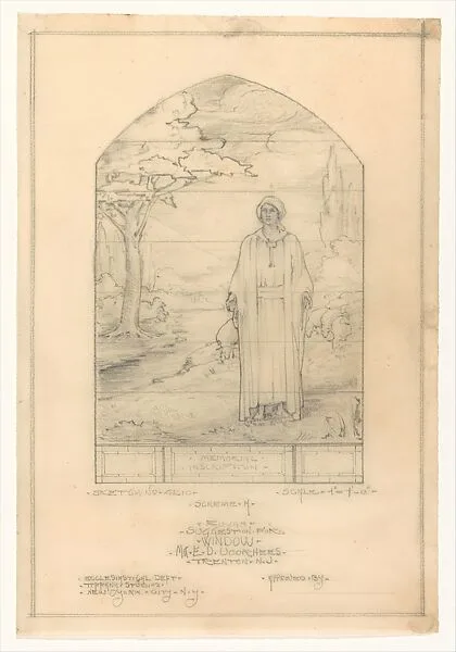 Design for window — Louis C. Tiffany|Tiffany Studios