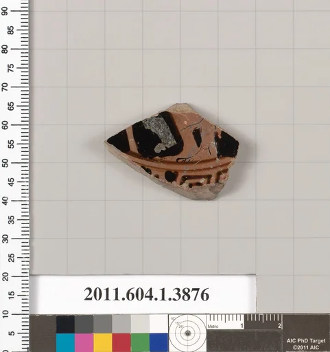 Terracotta fragment of a kylix (drinking cup)