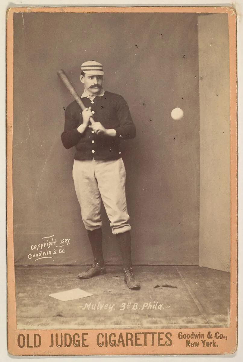 Mulvey, 3rd Base, Philadelphia, from the series Old Judge Cigarettes — Goodwin & Company