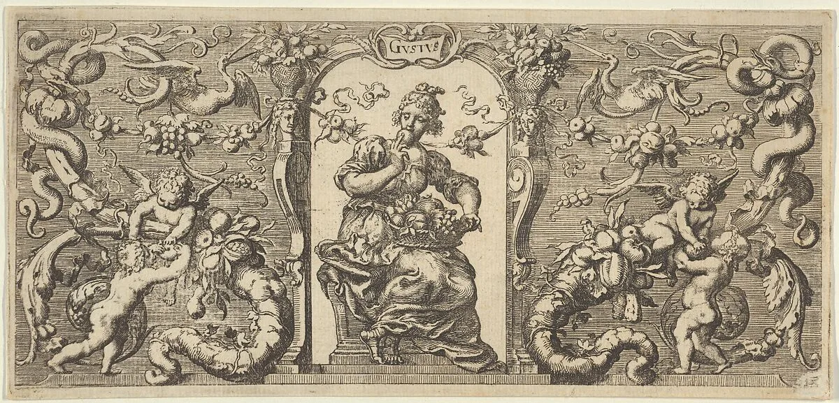Taste (Gustus), from Quinque Sensuum — Franz Cleyn|Robert Walton