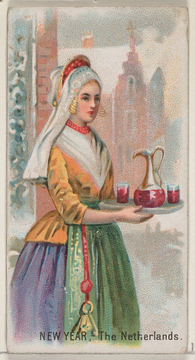 New Year, The Netherlands, from the Holidays series (N80) for Duke brand cigarettes — W. Duke, Sons & Co.|George S. Harris & Sons