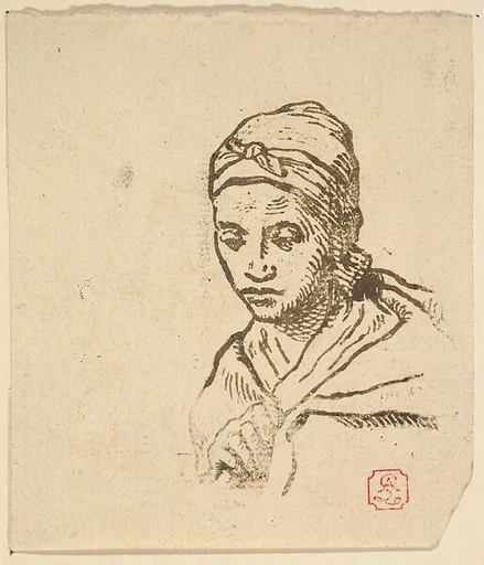 Seated Shepherdess with a Staff