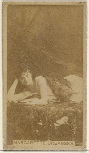 Margarette Urbanska, from the Actors and Actresses series (N45, Type 8) for Virginia Brights Cigarettes
